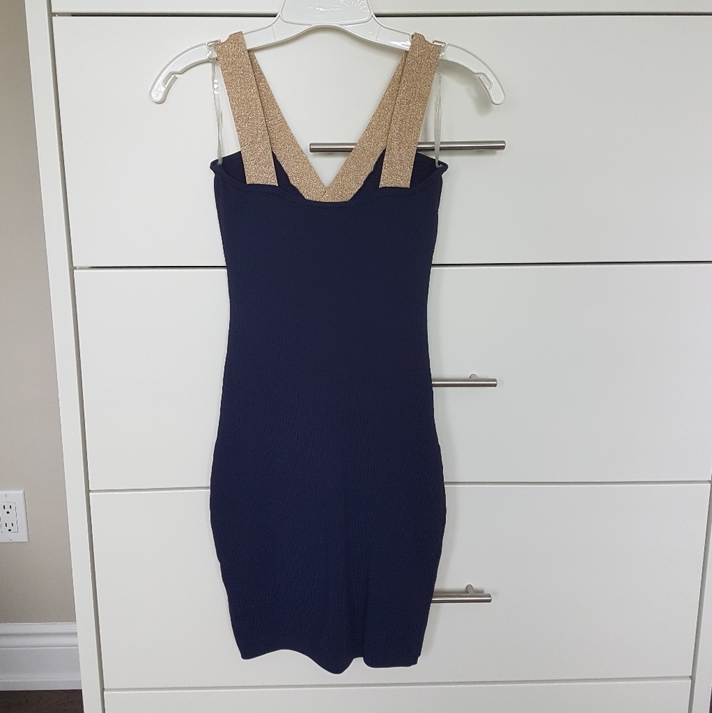 BLUE AND GOLD MARCINAO DRESS - Picture 3 of 3